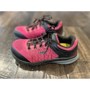 KEEN Utility Women's ASTM F2413-18 Steel Toe Work Shoe Size 9 Pink